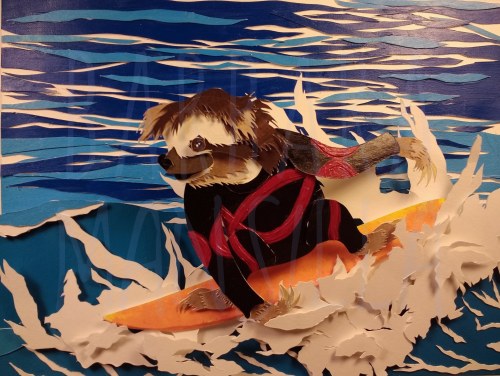 Surfing sloth